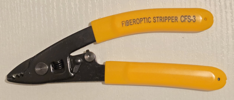 Fiber wire stripping pliers
